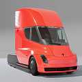 Tesla tractor Tesla trailer Tesla truck TeslaSemi 3d model