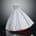 Modern Wedding Evening Dress Dress Prom Dress 3d model