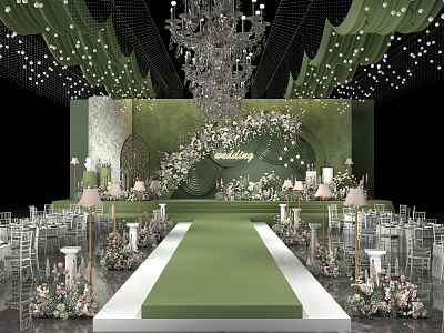 Modern Wedding Scene Wedding Ballroom model