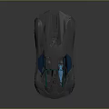 Sleek Gray Supercar With Blue Windows And Red Rims Design