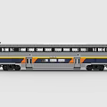 LEGO toy blocks subway car train high-speed rail light rail 3d model