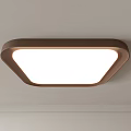 Modern Square Ceiling Light With Sleek Metal Frame And Bright White Illumination 3d model