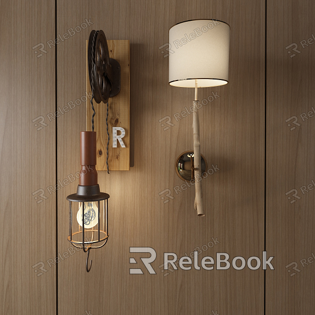 Industrial LOFT wall lamp model