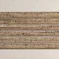 Stone and Wood Planks with Natural Texture Arranged Neatly in Light Brown Tones