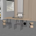 Modern Tea Table And Transparent Glass Chairs In Sleek Interior Design