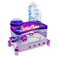 Cotton Home Purple Hamster Cage With Transparent Design And Wheel Accessories