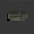 Portable Gray Weapon Control Unit With Antenna And Display Screen