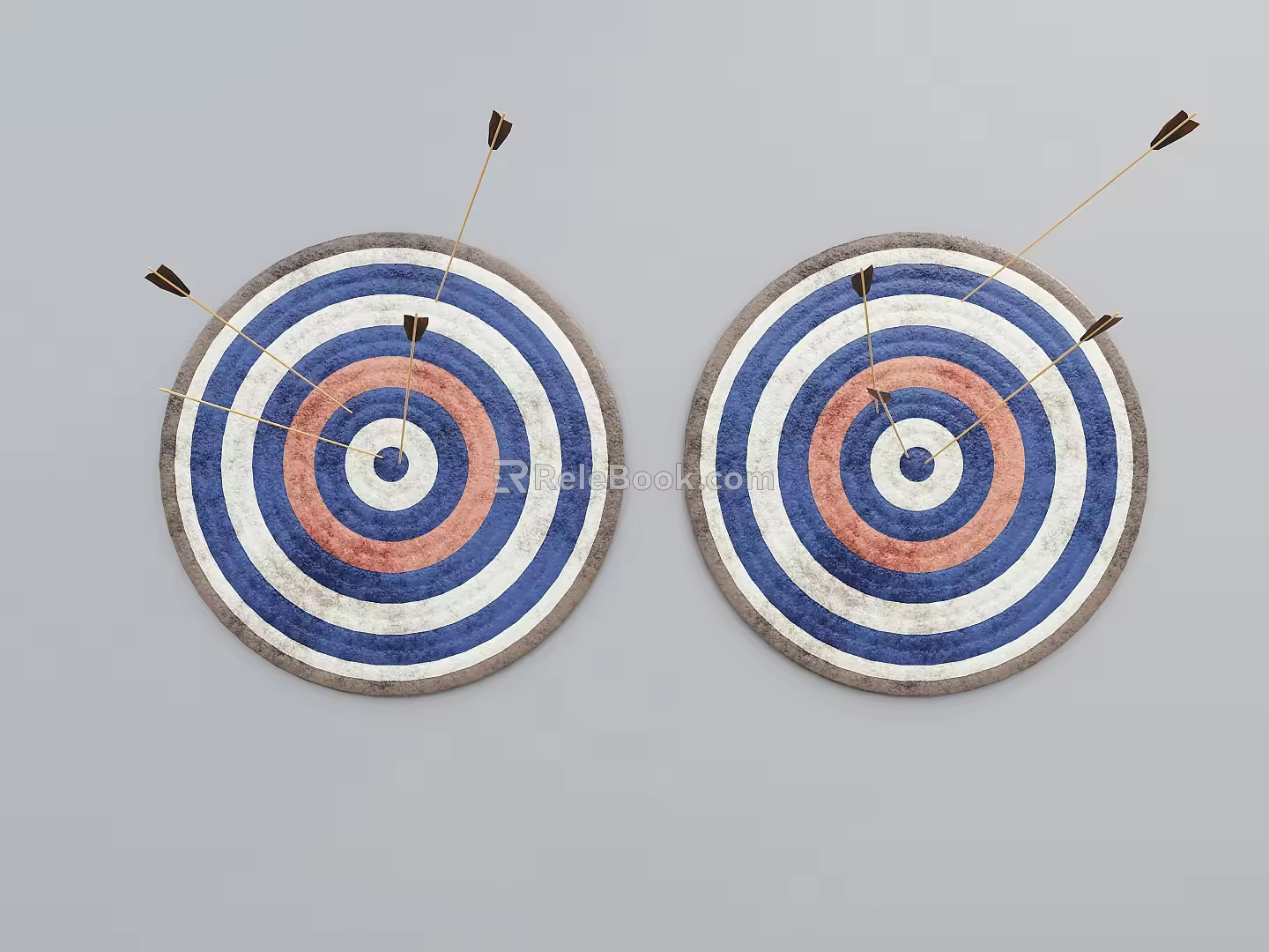 modern arrow target archery target 3d model