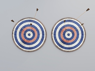 modern arrow target archery target 3d model