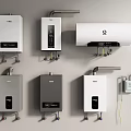 Modern Wall Mounted Water Heaters Different Types For Household Appliances