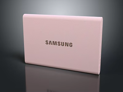Samsung Pink Laptop Featuring Sleek Design And Portable Computing Experience 3d model