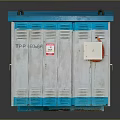 10kV Feeder Electrical Equipment Industrial Distribution Cabinet with Blue Top and White Body