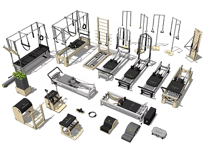 Modern Fitness Equipment Pilates Yoga Fitness Equipment 3d model
