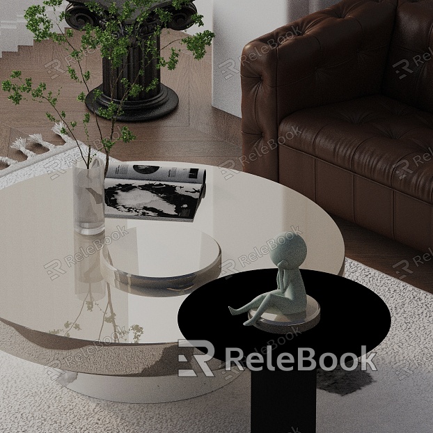 Modern coffee table model