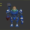 Modern Robot Mech Warrior Mech Soldier Machine Battlearm Mechanical Battlearm 3d model