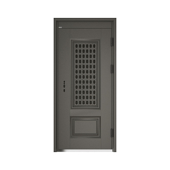 Door outdoor door security door 3d model