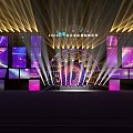 2023 Xinjiang Cultural Tourism Music Festival Stage With Colorful Lights And Screens