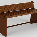 Comfortable Wooden Leisure Chair With Woven Backrest And Seat Structure Design