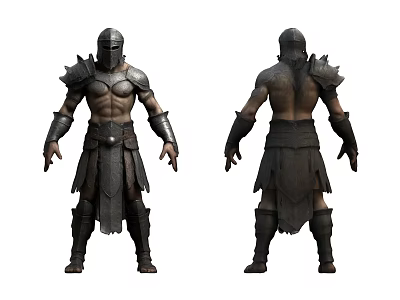 Male Warrior Armor Soldier Man Spartan 3d model