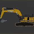 KOMATSU Yellow Heavy Duty Excavator With Mechanical Arm Large Bucket And Tracks