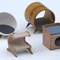 Stylish Wooden Cat Furniture Designs With Cozy Cushions And Modern Shapes
