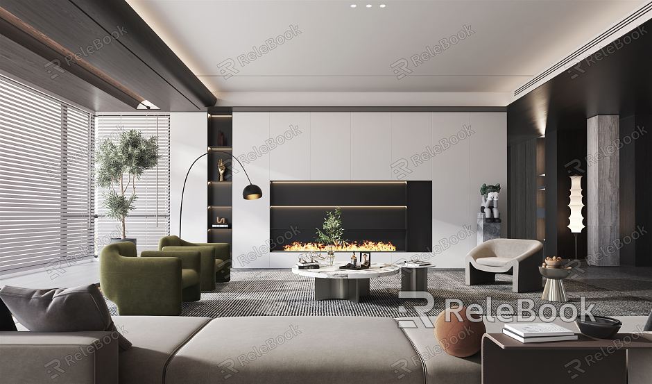 modern living room model