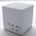 Ugreen Mini PC White Cube Design With Green Indicator Light And Compact Build 3d model