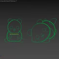 Adorable Panda Photo Spot With Heart Holding And Lying Down Blush Expressions