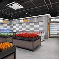 Modern Supermarket Fresh Supermarket 3d model