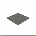 Gray Square Carpet Featuring Herringbone Pattern And Soft Texture For Living Room