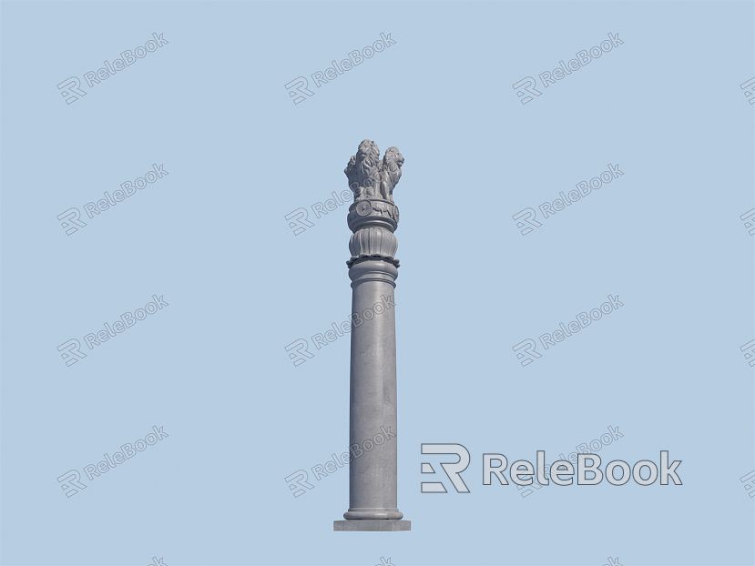 Jane Ou Pillar Ashoka Stone Pillar model