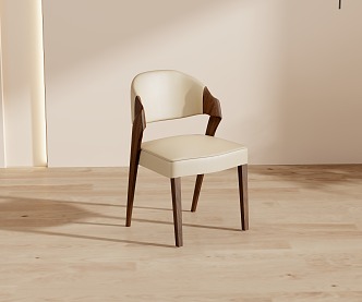 Dining Chair Solid Wood Dining Chair 3d model