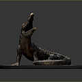 Modern Crocodile Alligator Nile Crocodile carnivore 3d model