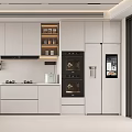 Modern Kitchen Interior Design With White Cabinets Island Counter And Black Appliances