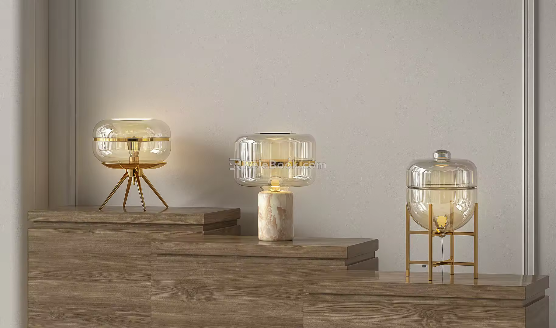 Light Luxury Table Lamp Simple Table Lamp 3d model