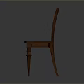 Wooden Office Chair With Simple Design Comfortable Backrest And Stable Legs For Office Use