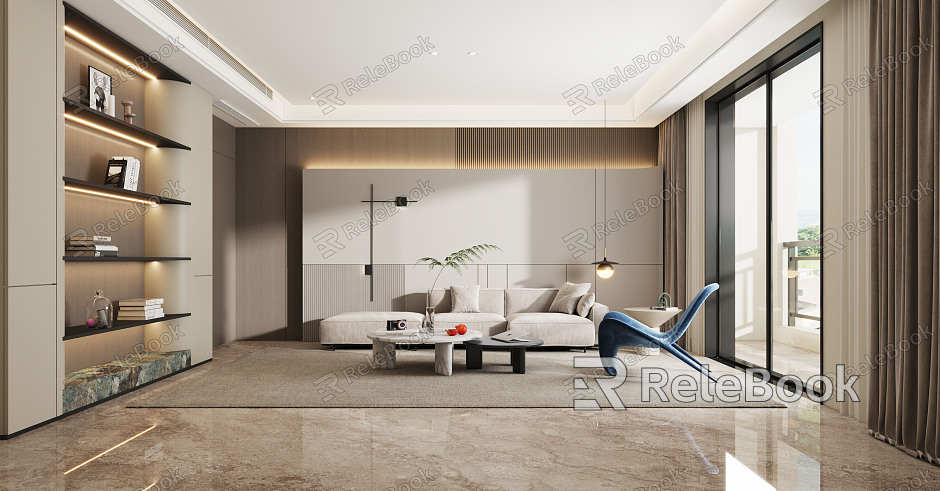 modern living room model