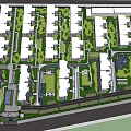 Organized Residential Landscape With Modern Buildings Green Spaces And Public Areas