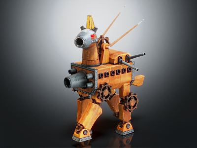 Industrial LOFT Robot Trojan Horse 3d model