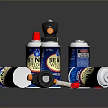 BENZ VELOX Self Defense Weapon With Spray Cans Black Orange Device And Red Components