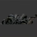 Pile of Old Used Tires Stacked on Metal Pallet with Various Sizes and Worn Surfaces
