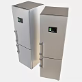 Modern Stainless Steel Double Door Refrigerators With Digital Display For Home Kitchen