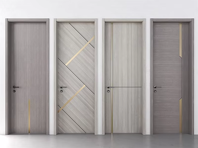 Modern swing door 3d model