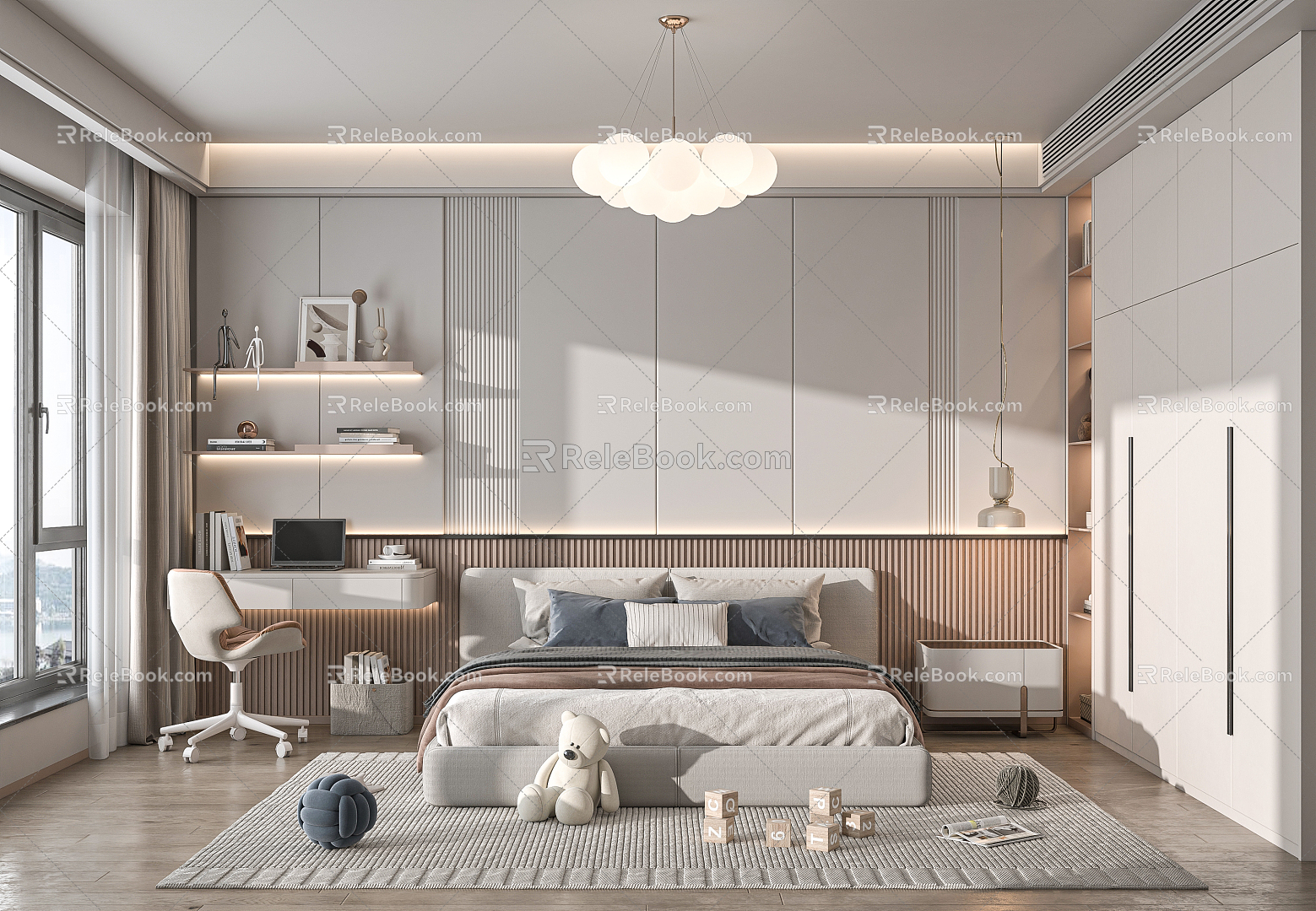 Modern Children's Room 3d model