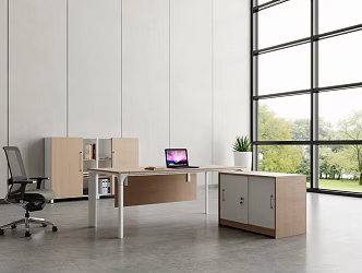 Office Desk and Chair 3d model