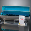 CORDIAL Equipment With Silver Body Transparent Cover Blue Liquid Support Stand And Connected Tubes