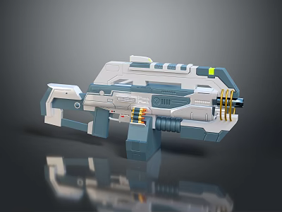 Innovative Futuristic Sci-Fi Weapon Design Featuring Advanced Structure And Intricate Details 3d model
