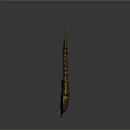 Mythical Animal With Tower Like Body And Yellow Brown Spiked Structure