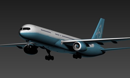 Aircraft Boeing 757 3d model