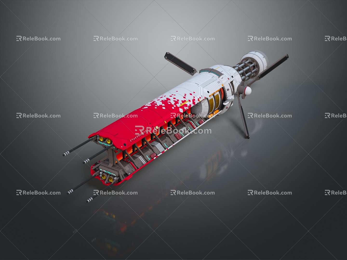 Modern Spaceship Space Exploration Ship Spaceship Space Ship 3d model